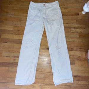 White Straight Leg Jean